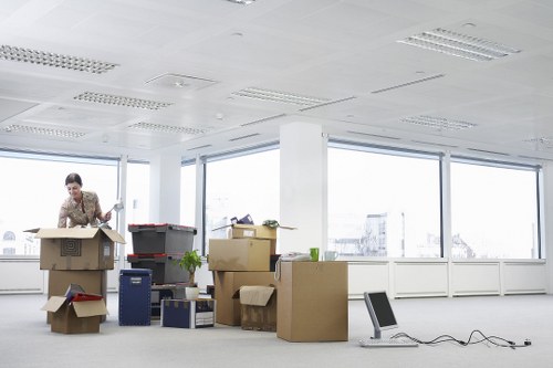 Moving large furniture safely during a flat removal