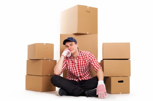 Organised storage unit used for renovations and decluttering